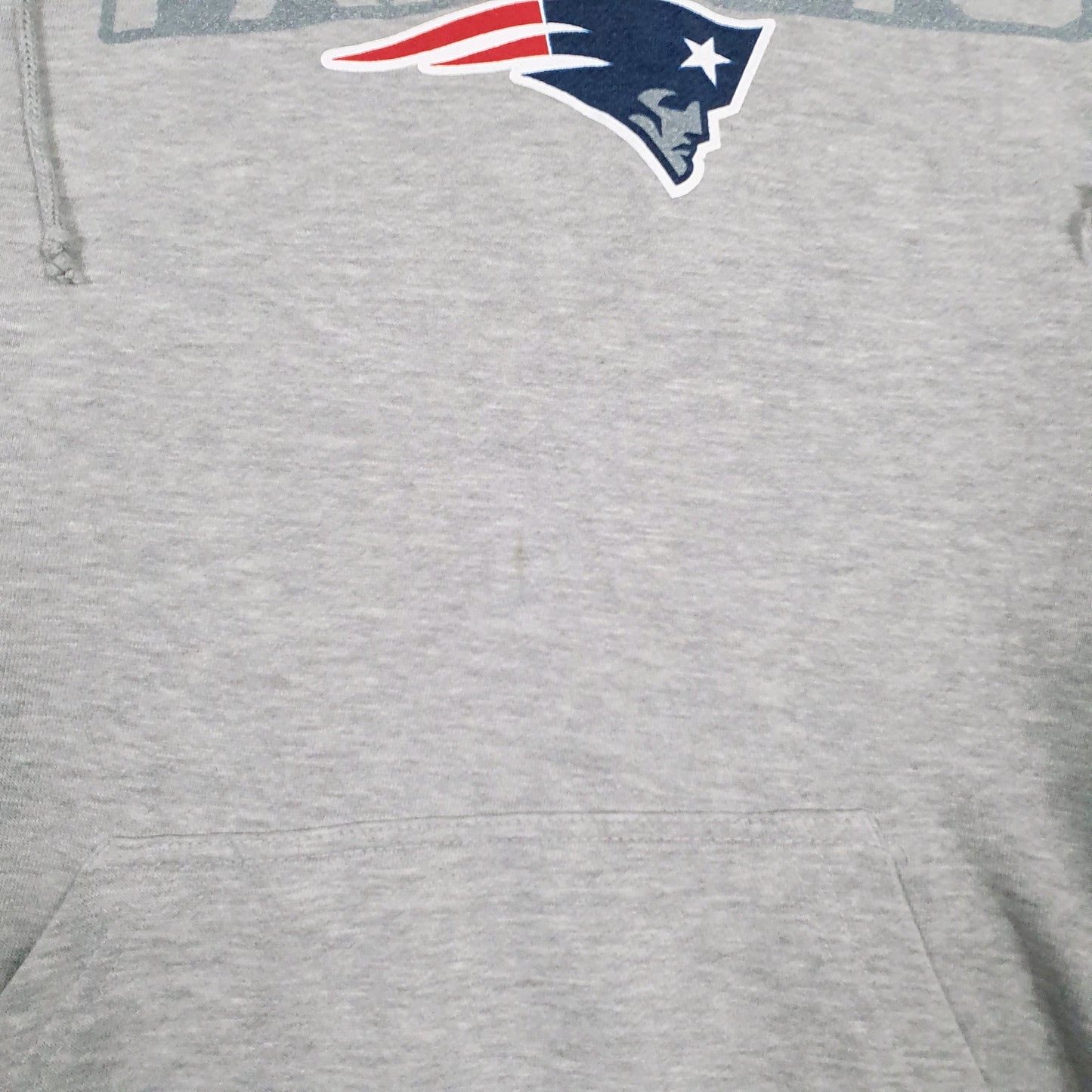 Mens Grey NFL New England Patriots Hoodie Jumper
