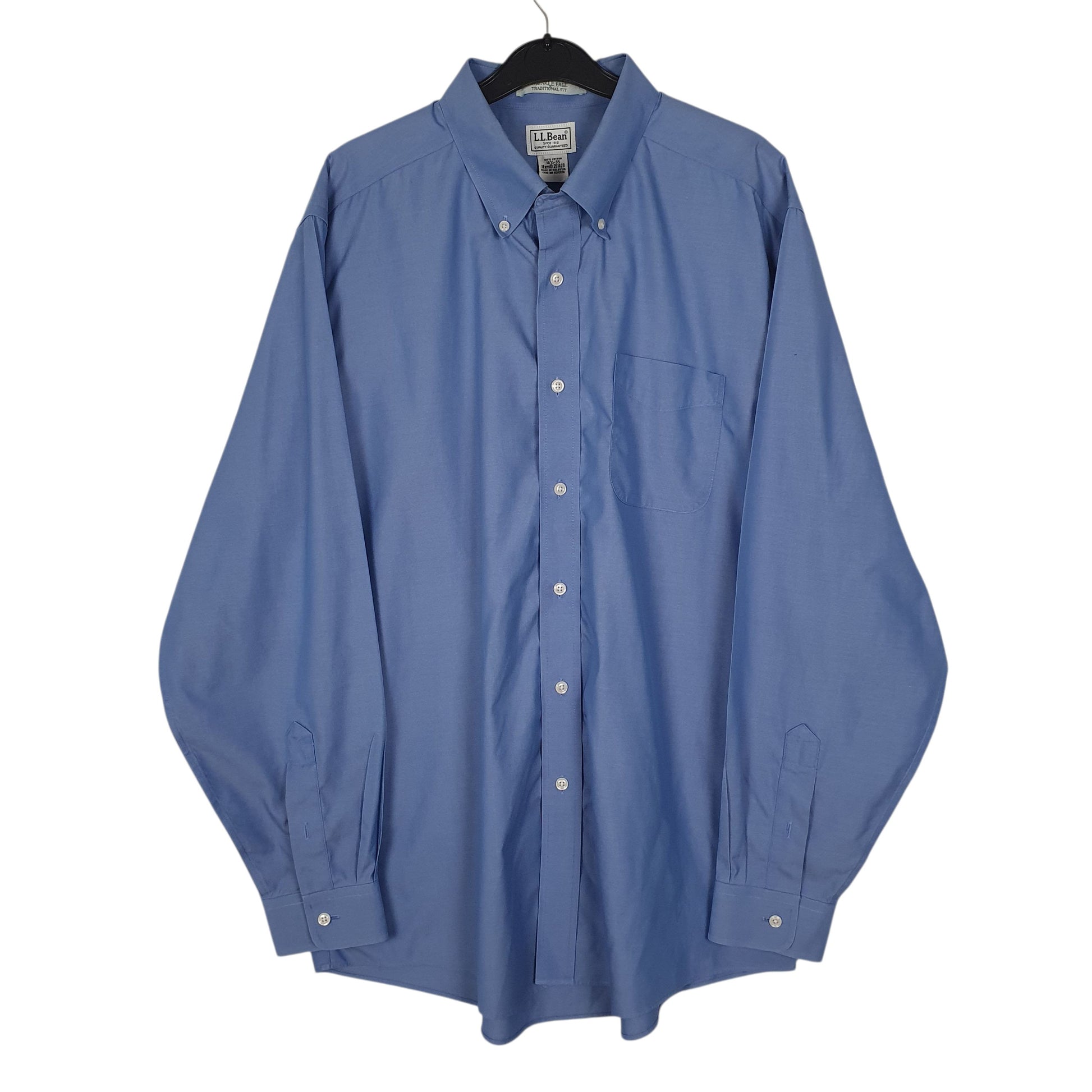 Mens Blue L.L.Bean  Long Sleeve Shirt