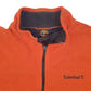 Mens Orange Timberland  Quarter Zip Jumper
