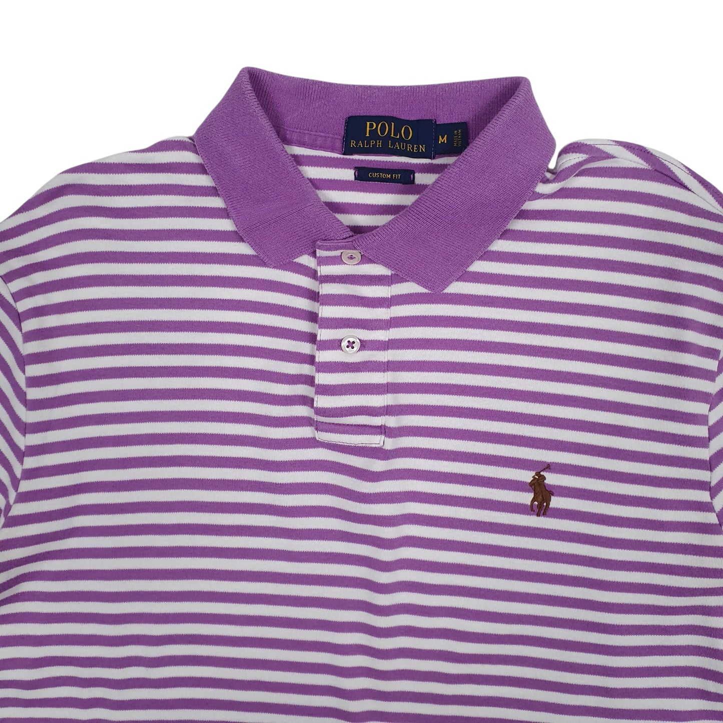 Mens Purple Polo Ralph Lauren Custom Fit  Polo Shirt