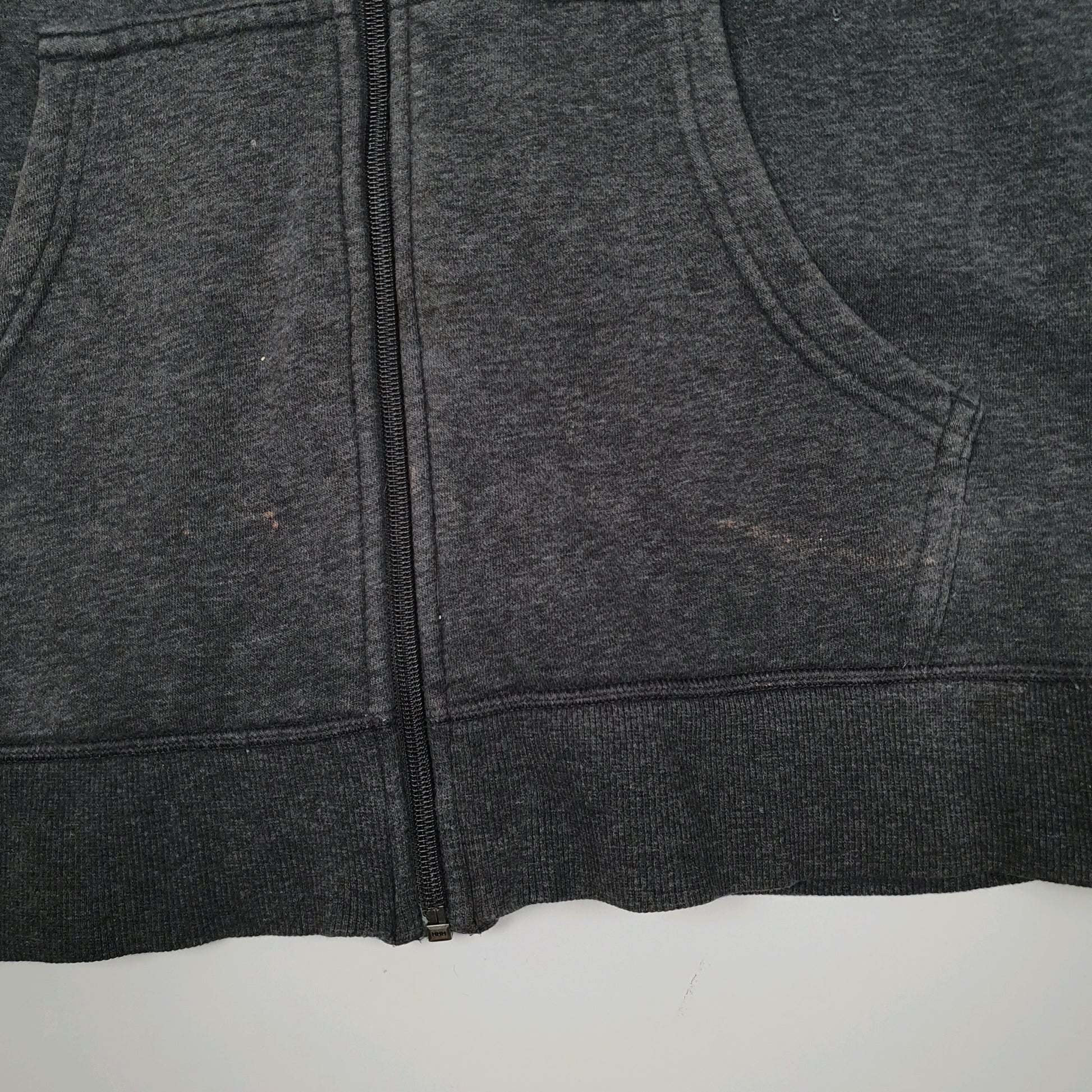 Mens Grey Champion Hoodie Full Zip Jumper
