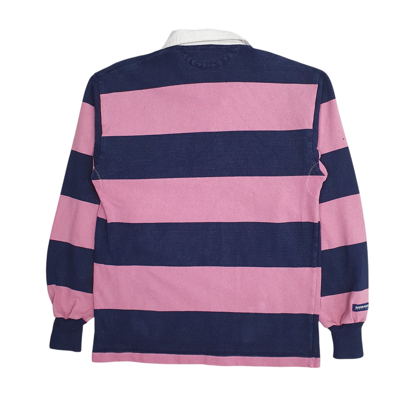 Mens Pink Barbarian Rugby Field Hockey Hoodie Polo Shirt