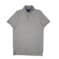 Mens Grey Tommy Hilfiger  Short Sleeve Polo Shirt