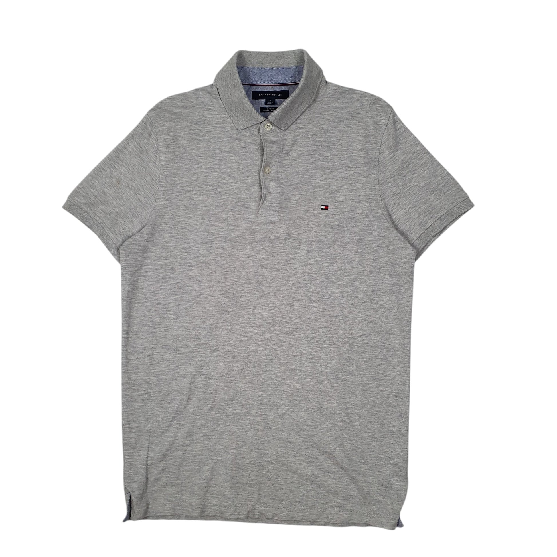Mens Grey Tommy Hilfiger  Short Sleeve Polo Shirt