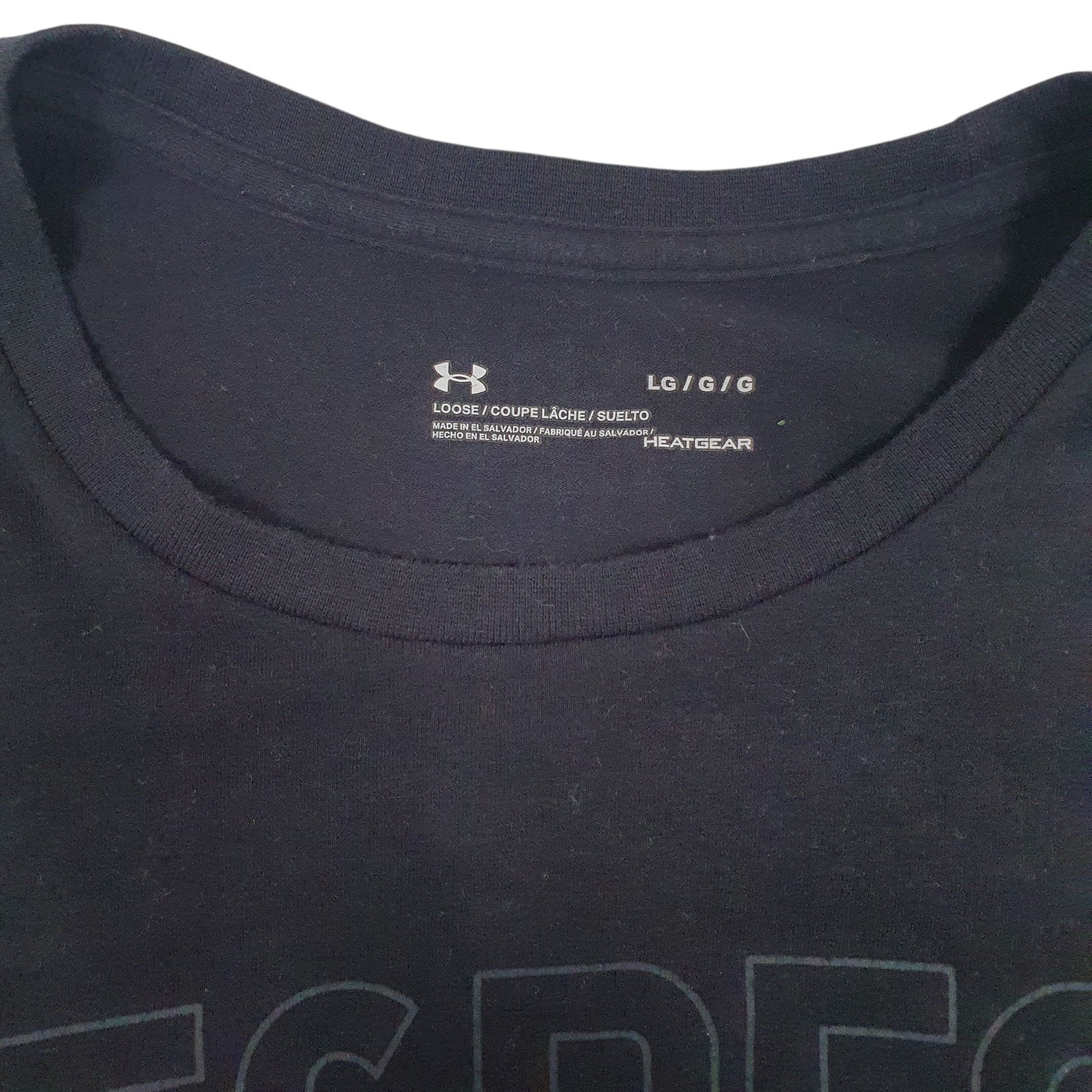Mens Black Under Armour   T Shirt