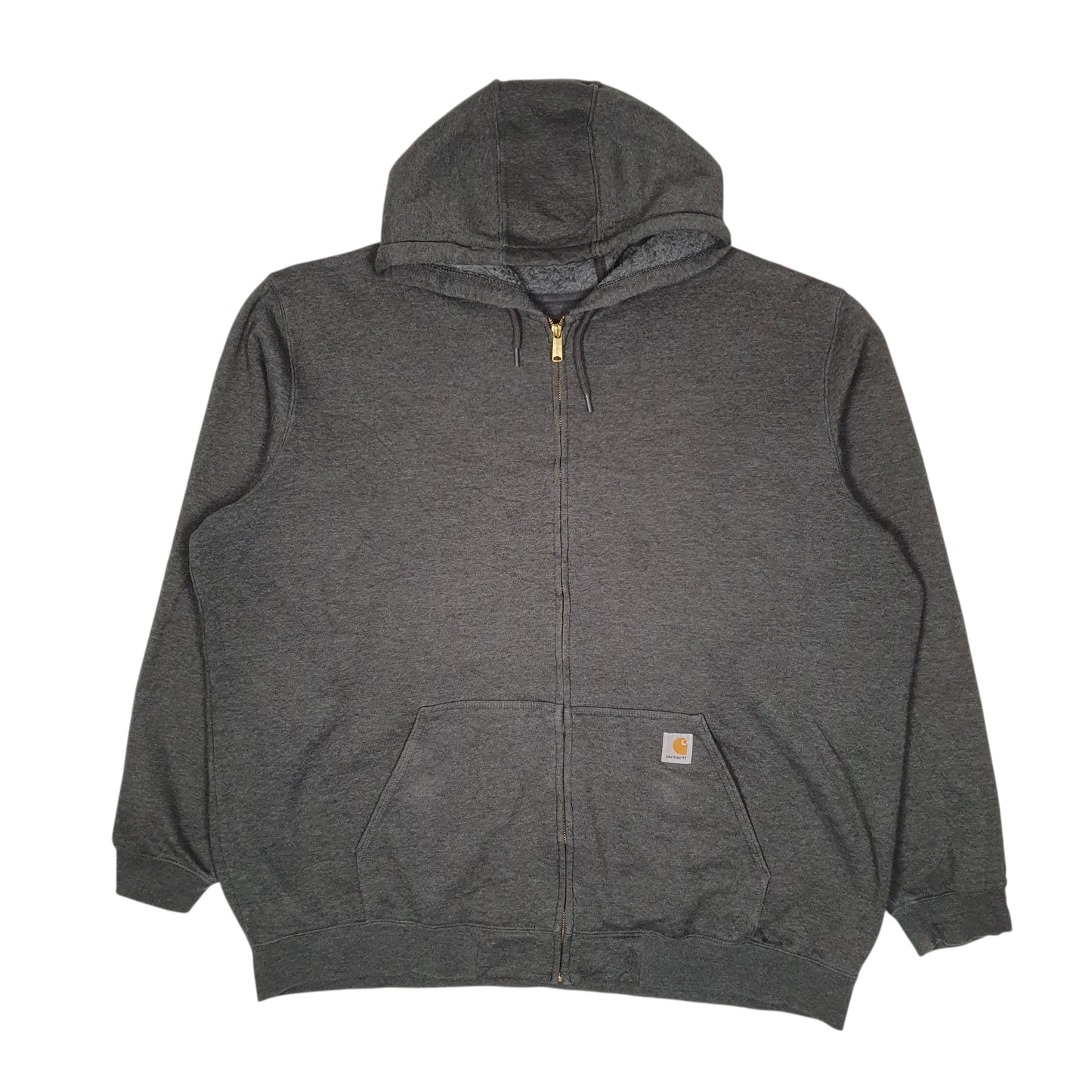 Mens Grey Carhartt Hoodie Full Zip Jumper