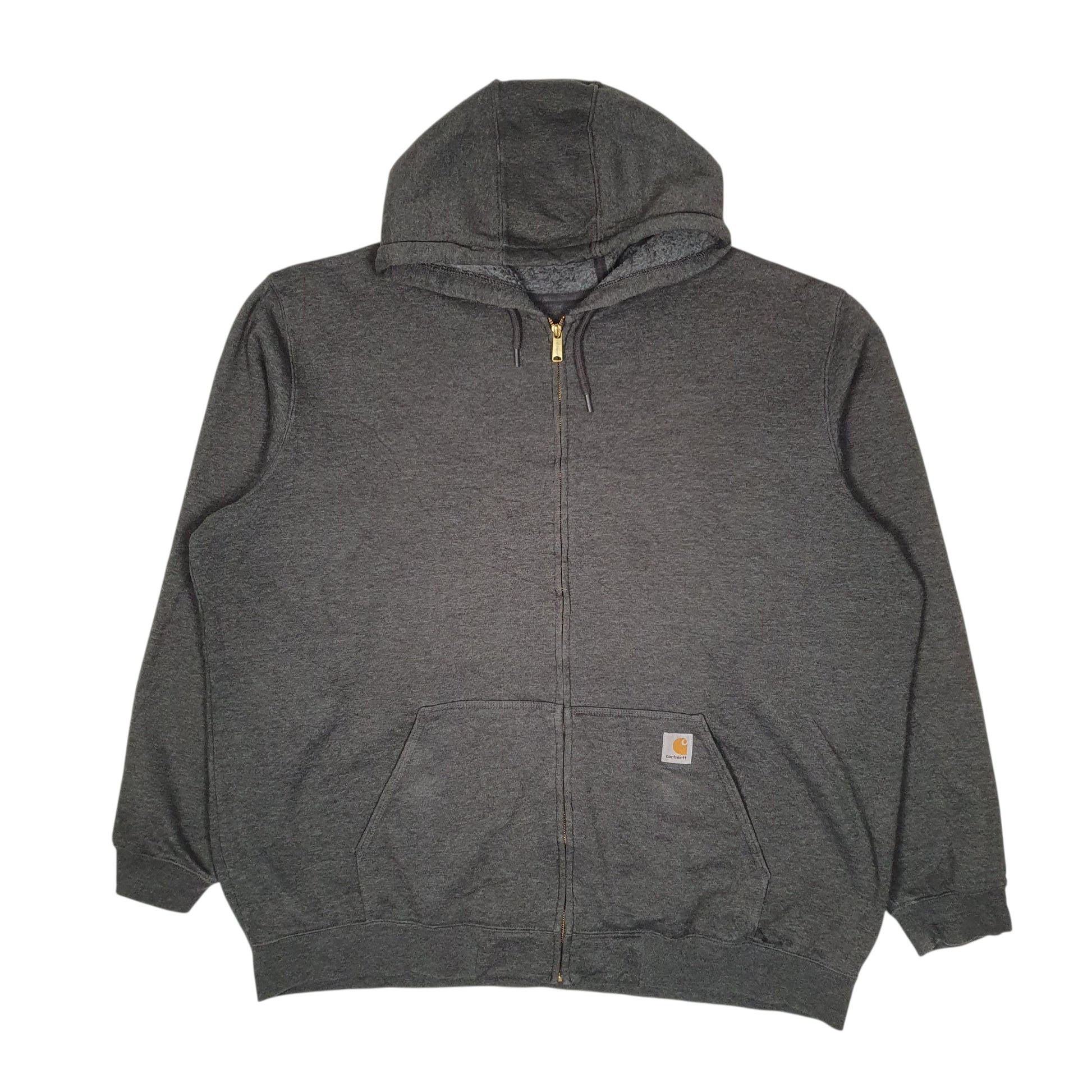 Mens Grey Carhartt Hoodie Full Zip Jumper