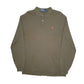 Mens Khaki Polo Ralph Lauren  Long Sleeve Polo Shirt
