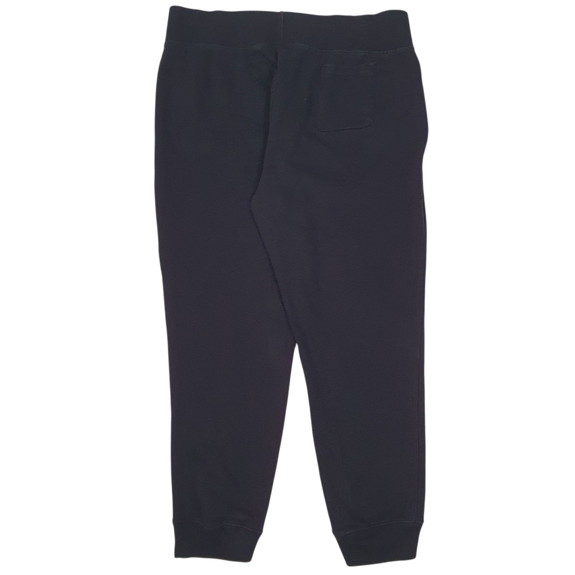 Mens Black Champion Reverse Weave  Trousers