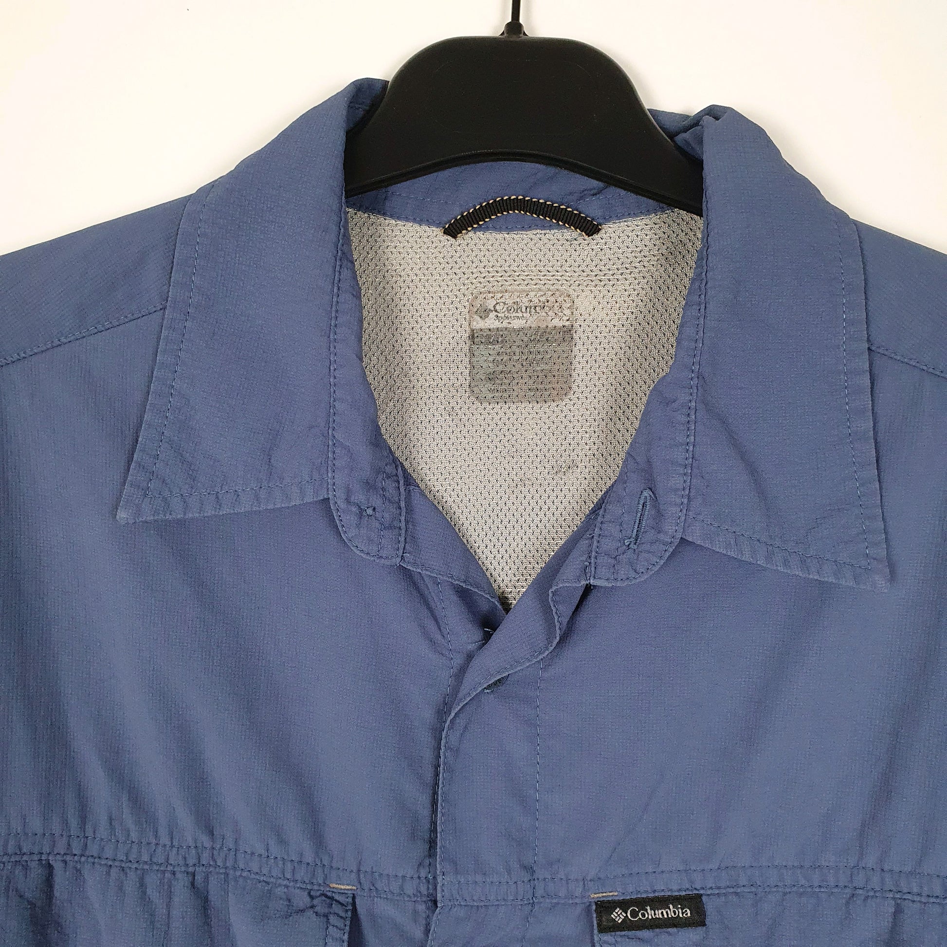 Mens Blue Columbia Sportswear Company Titanium  Shirt