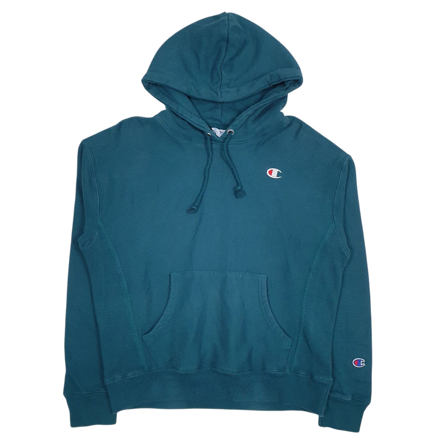 Womens Blue Champion Reverse Weave Hoodie Jumper