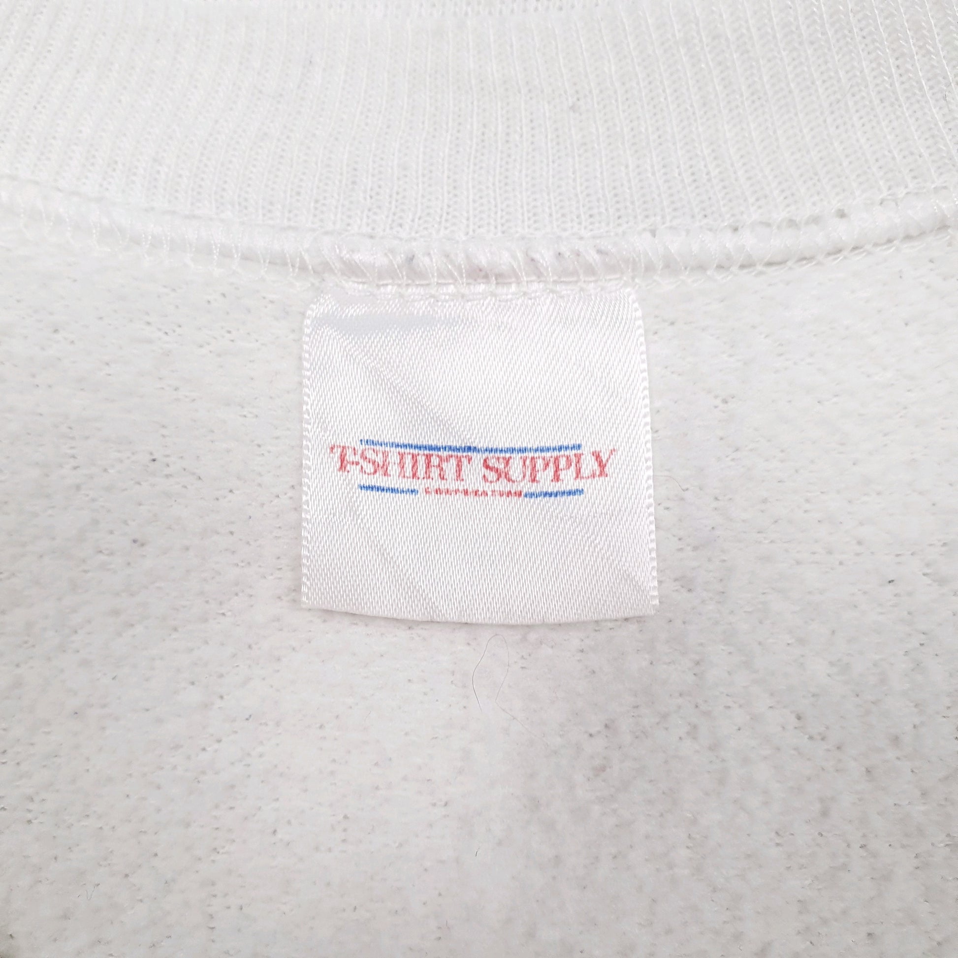 Mens White T Shirt Supply Vintage Aurora Spartans Crewneck Jumper