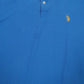 Mens Blue US Polo Assn Performance Pique  Polo Shirt