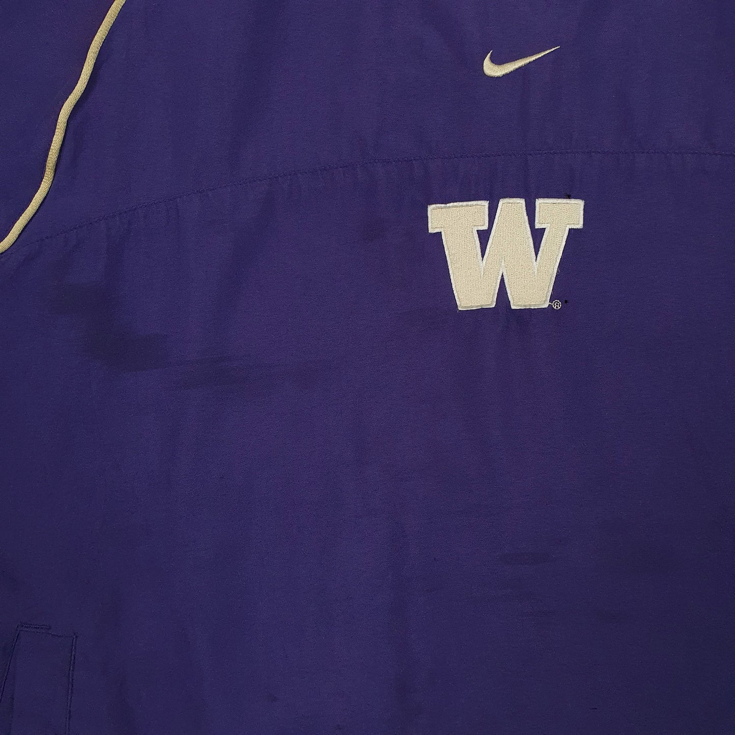 Mens Purple Nike Vintage 00s Team Washington Huskies Sweatshirt  Coat