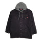 Mens Black Wrangler Hoodie Bomber Chore  Coat