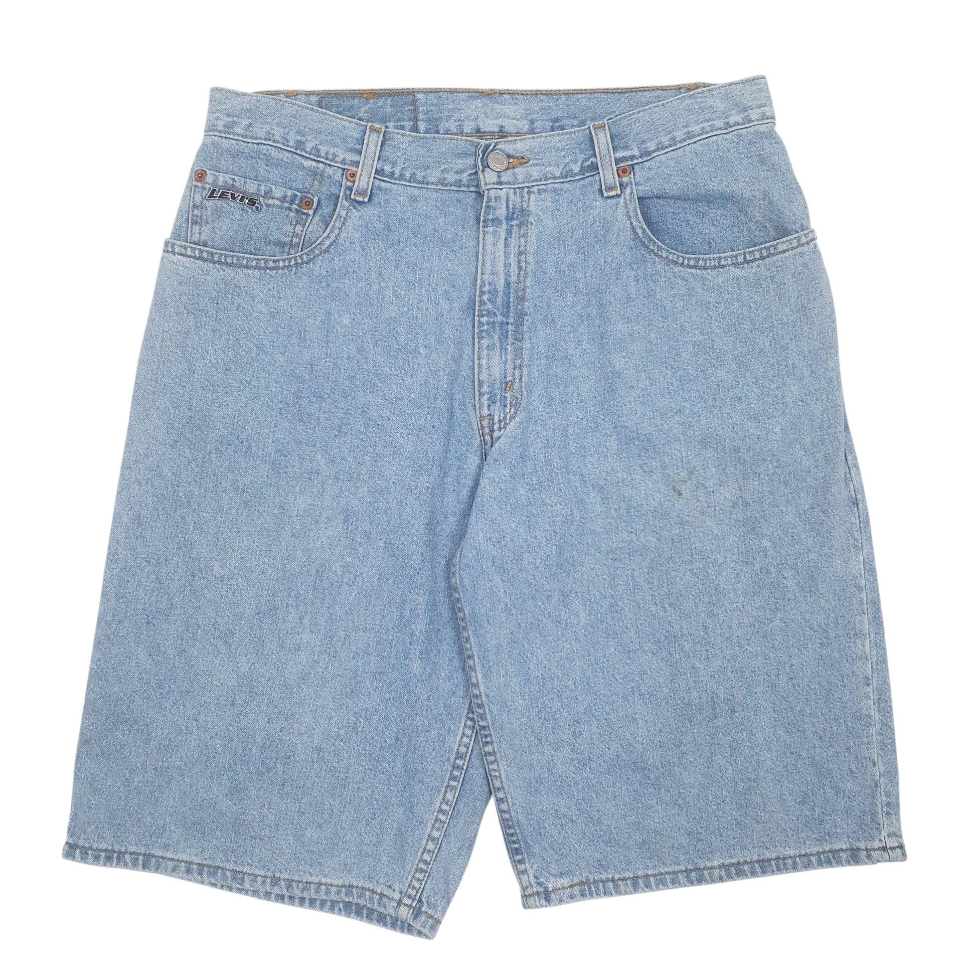 Mens Blue Levis Vintage 90s Baggy Fit Denim Shorts