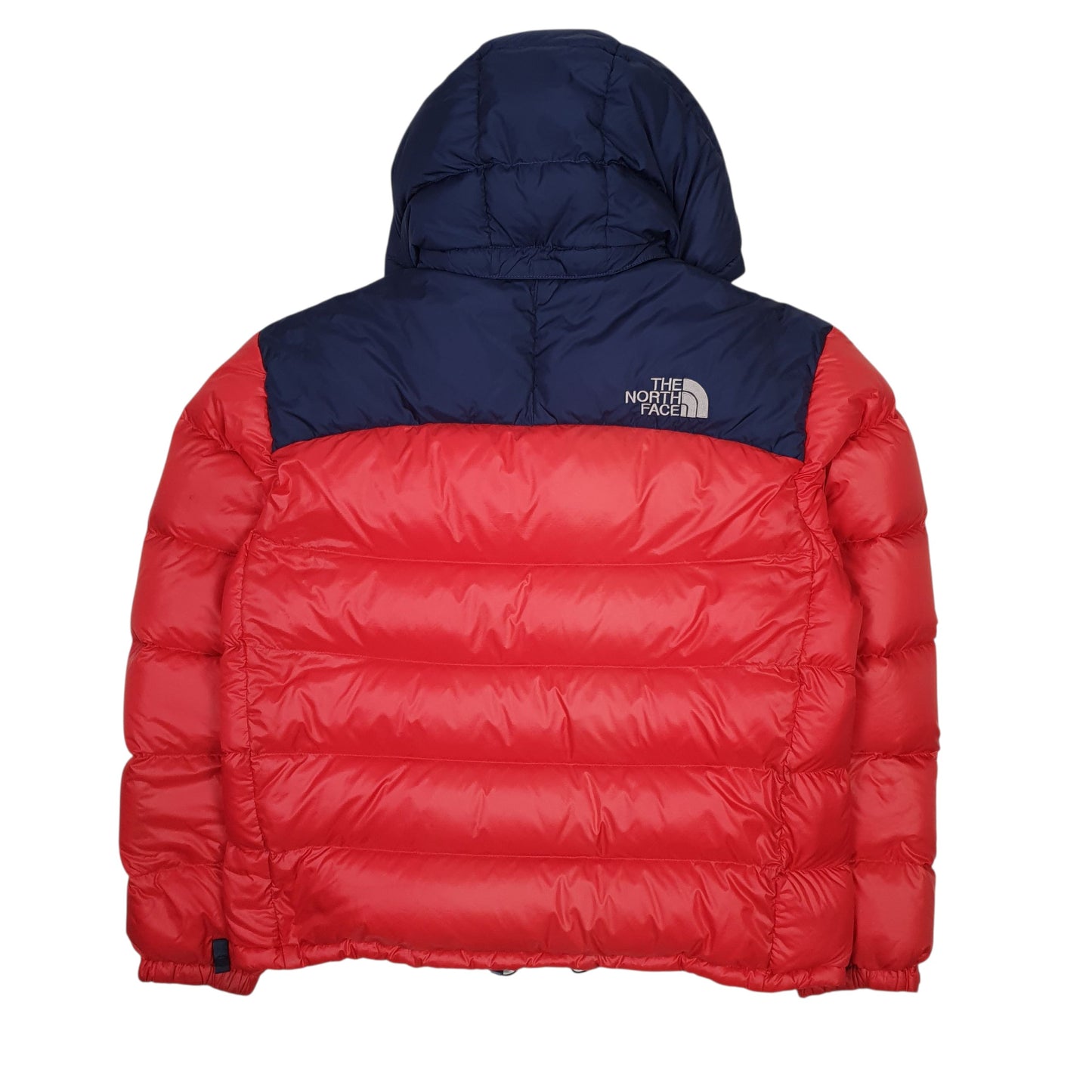 Mens Red The North Face Nuptse Hooded  Coat