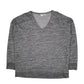Mens Grey GAP Baggy V Neck Jumper