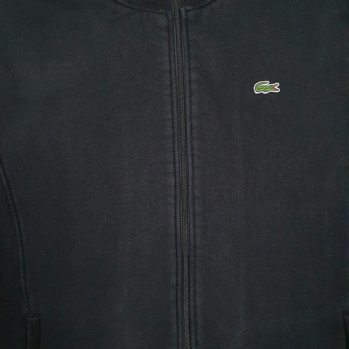 Mens Black Lacoste  Full Zip Jumper