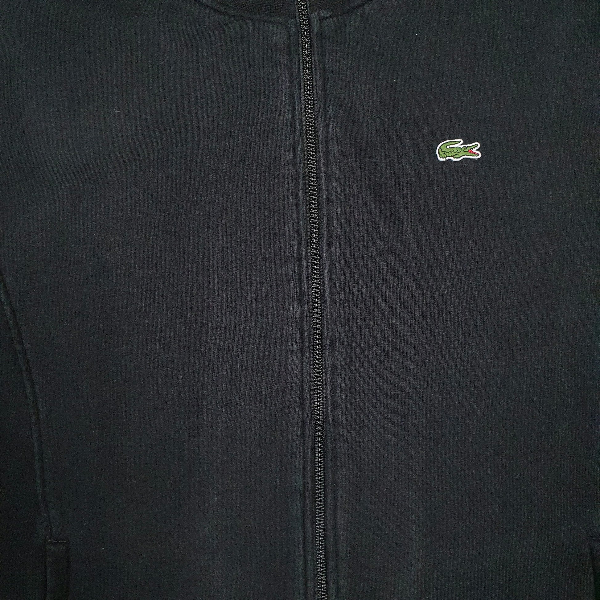 Mens Black Lacoste  Full Zip Jumper