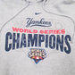 Mens Grey Nike Vintage 00s MLB Yankees Hoodie Jumper