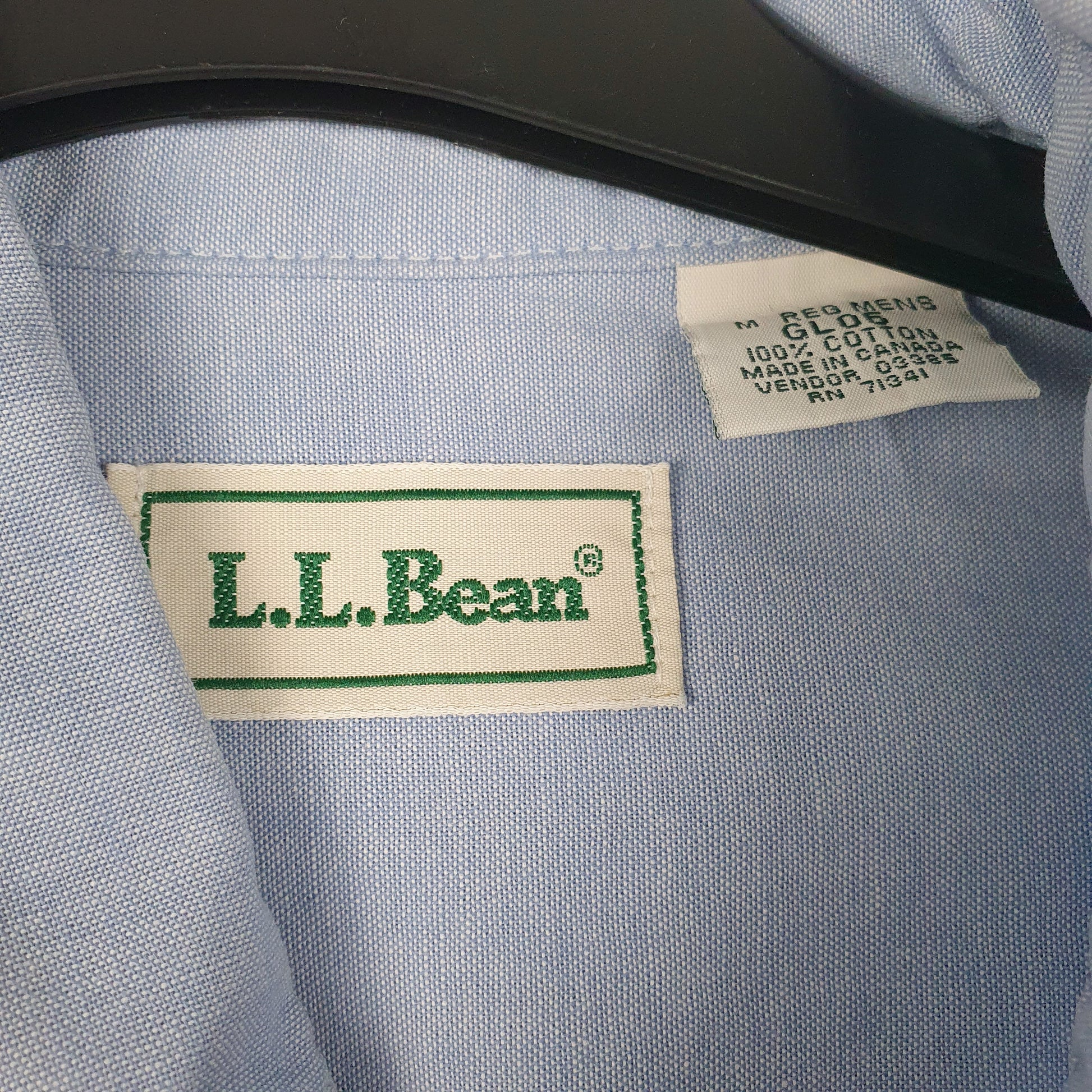 Mens Blue L.L.Bean   Shirt