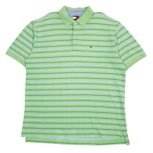 Mens Green Tommy Hilfiger  Short Sleeve Polo Shirt