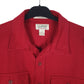 Mens Red L.L.Bean Thick Chamois  Shirt