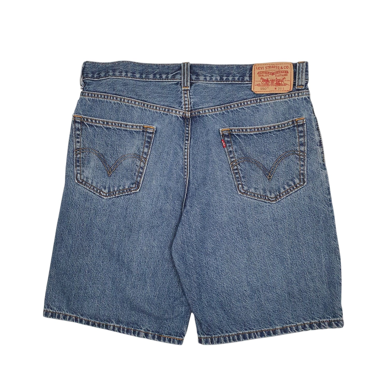 Mens Blue Levis 550 Relaxed Vintage 00s  Shorts