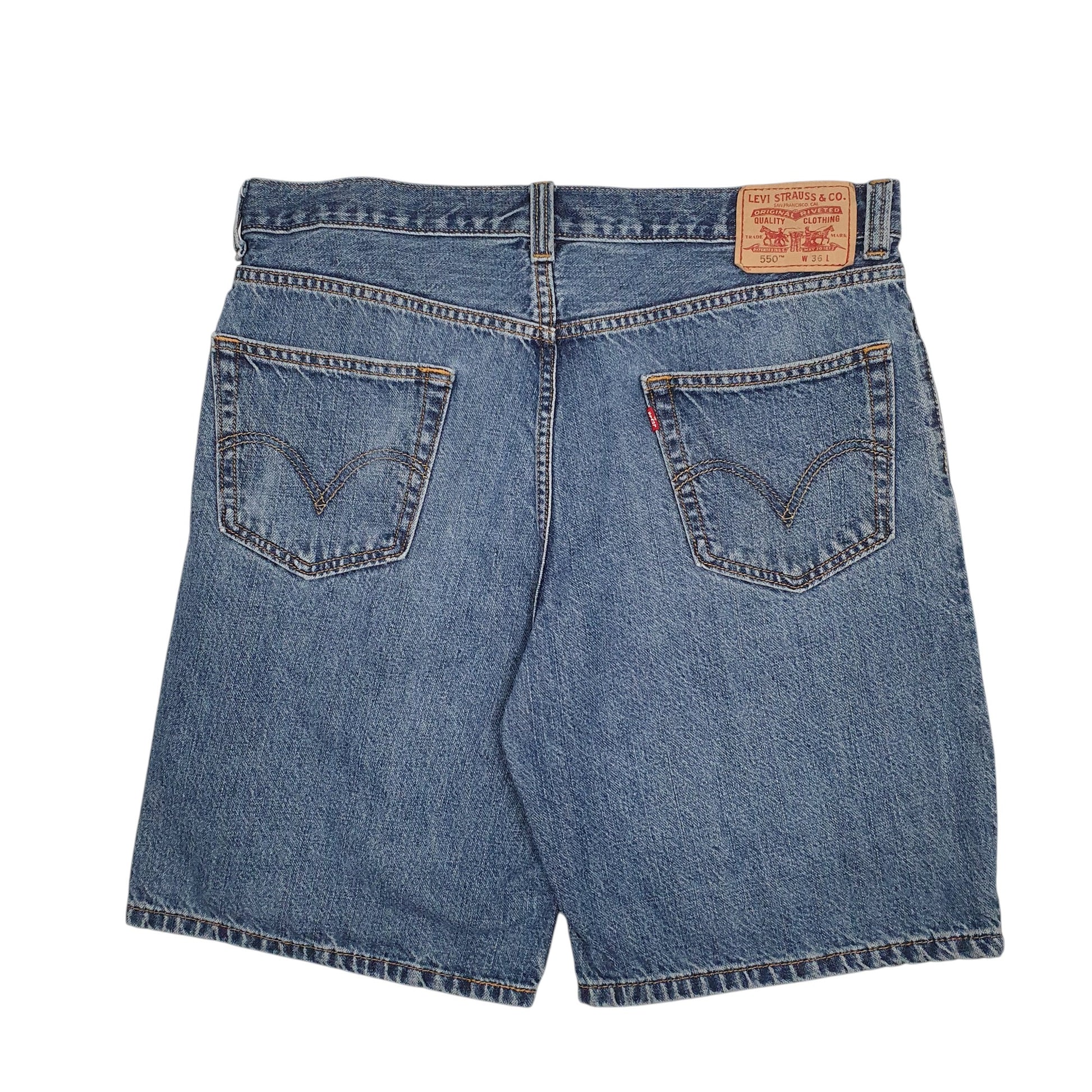 Mens Blue Levis 550 Relaxed Vintage 00s  Shorts