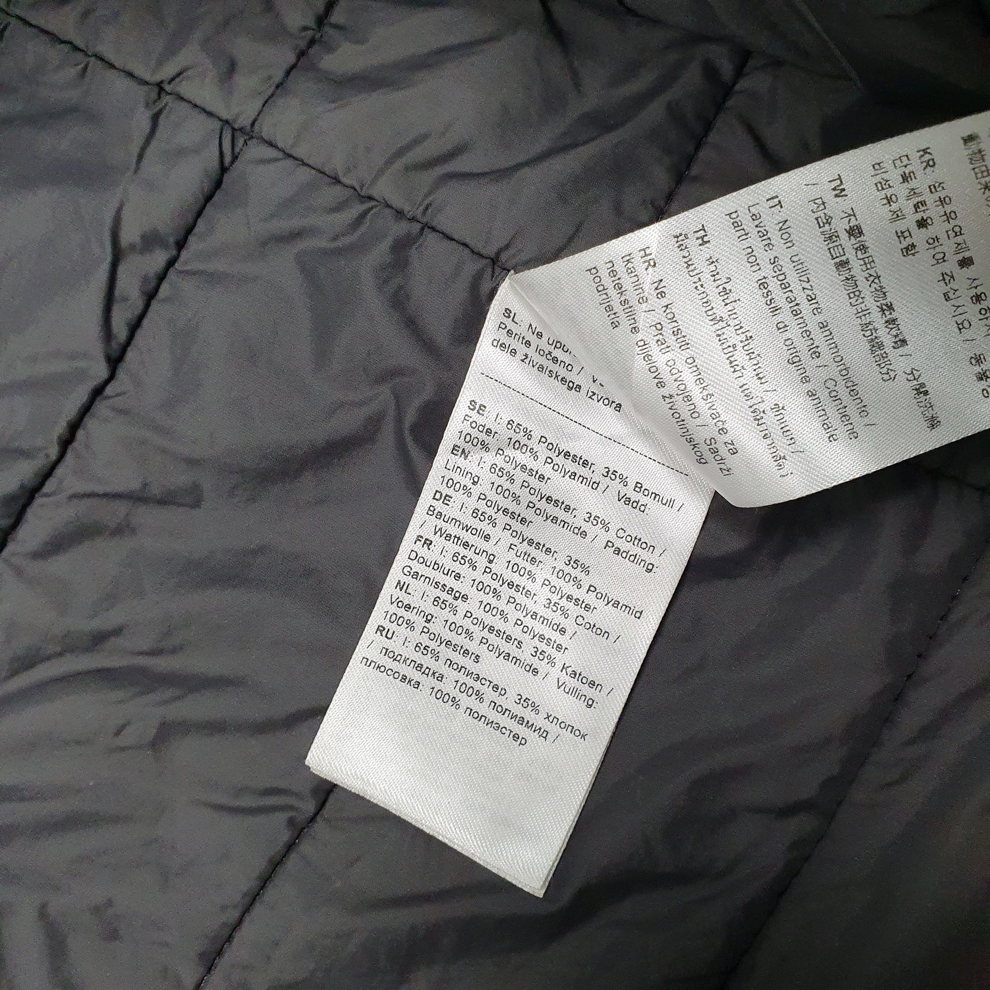 Mens Navy Fjallraven Kiruna Padded  Coat