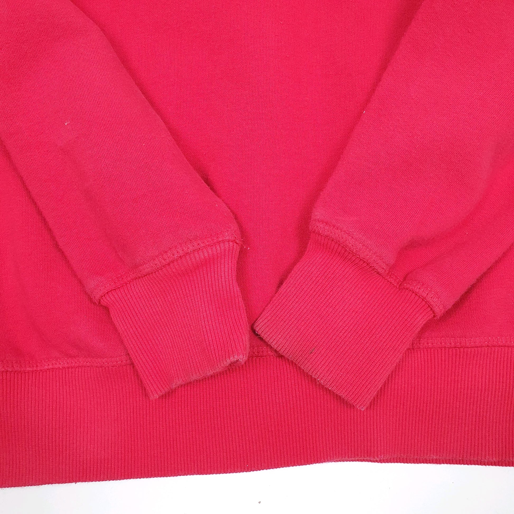 Womens Red Levis Hoodie Full Zip Jumper