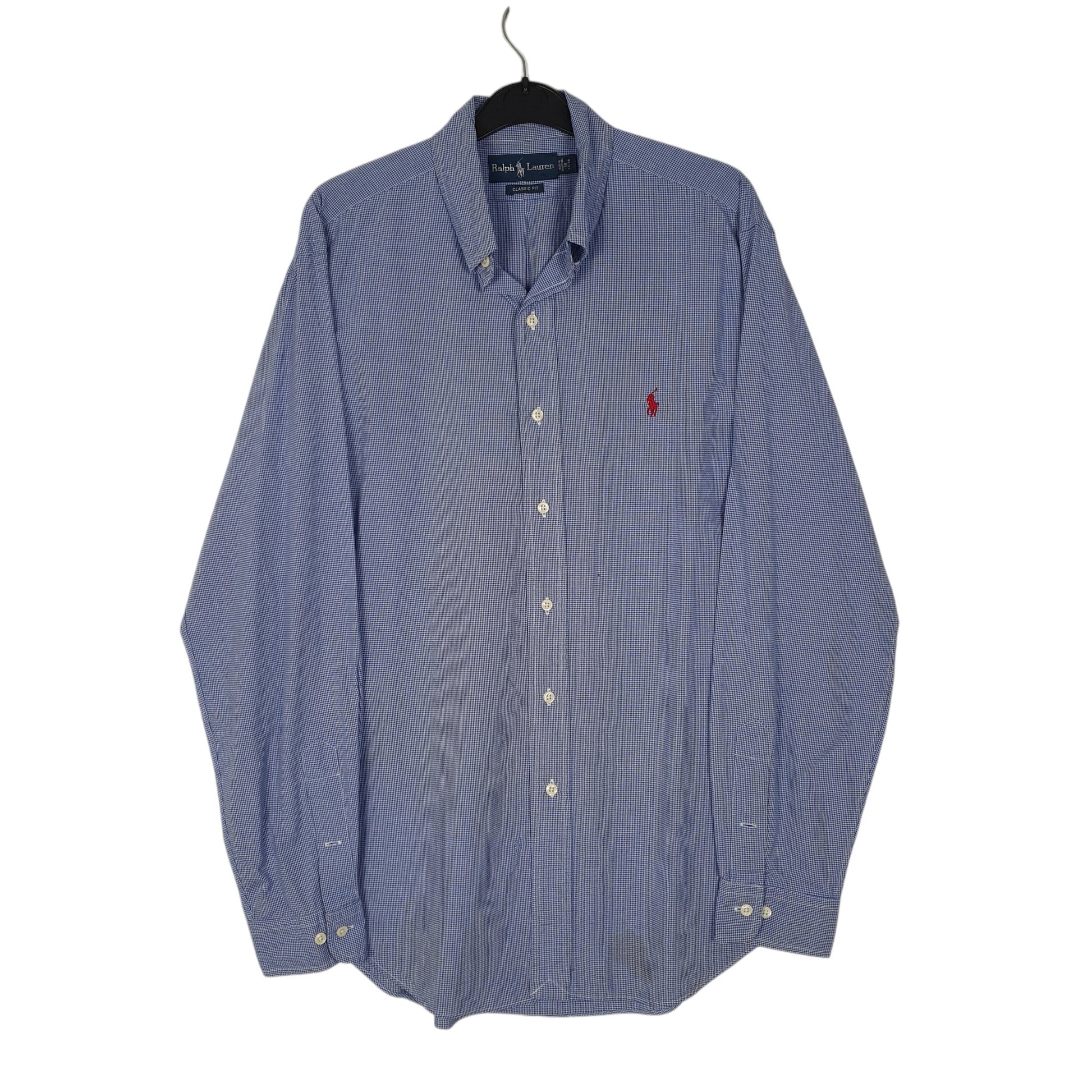 Mens Blue Ralph Lauren  Long Sleeve Shirt