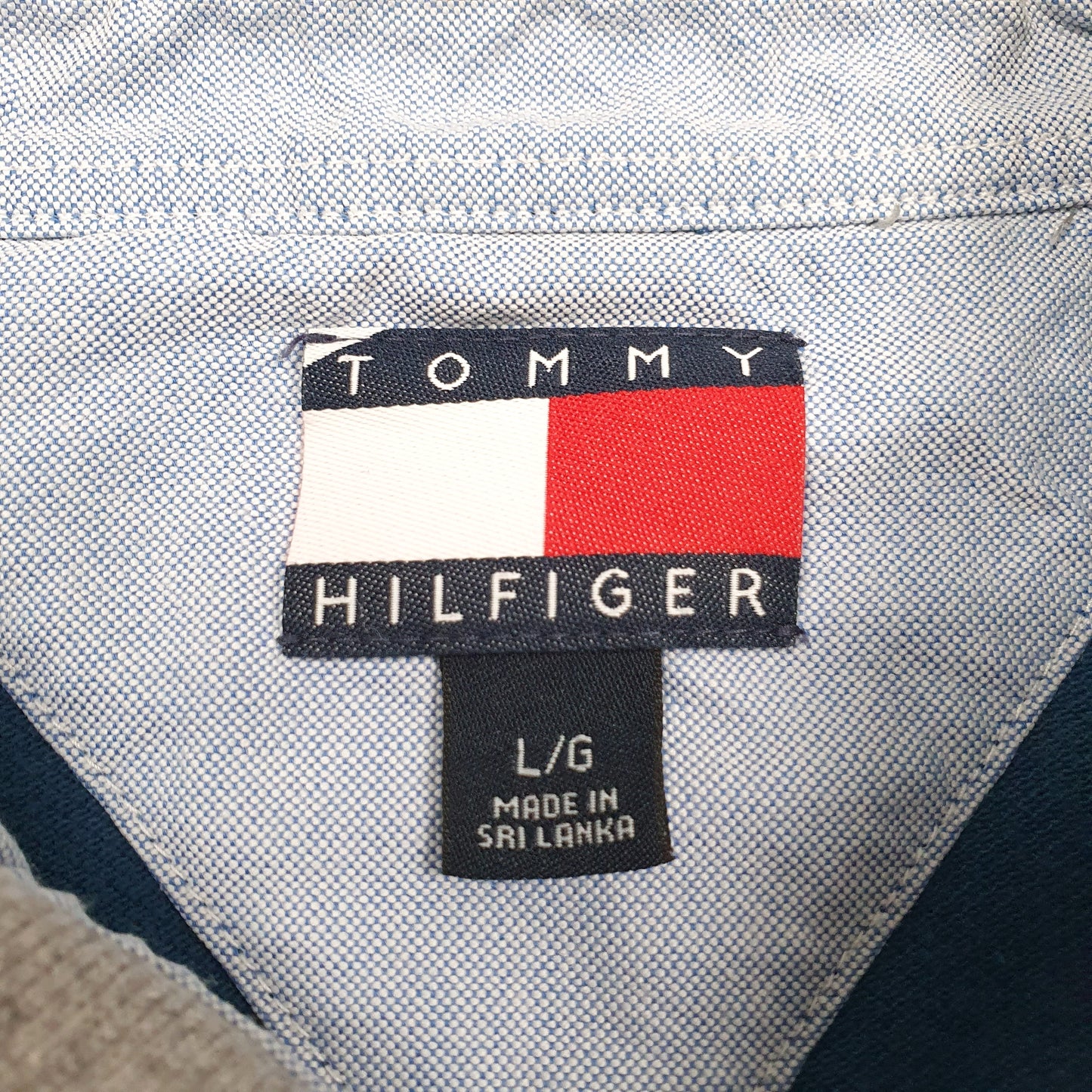 Mens Grey Tommy Hilfiger  Hoodie Polo Shirt