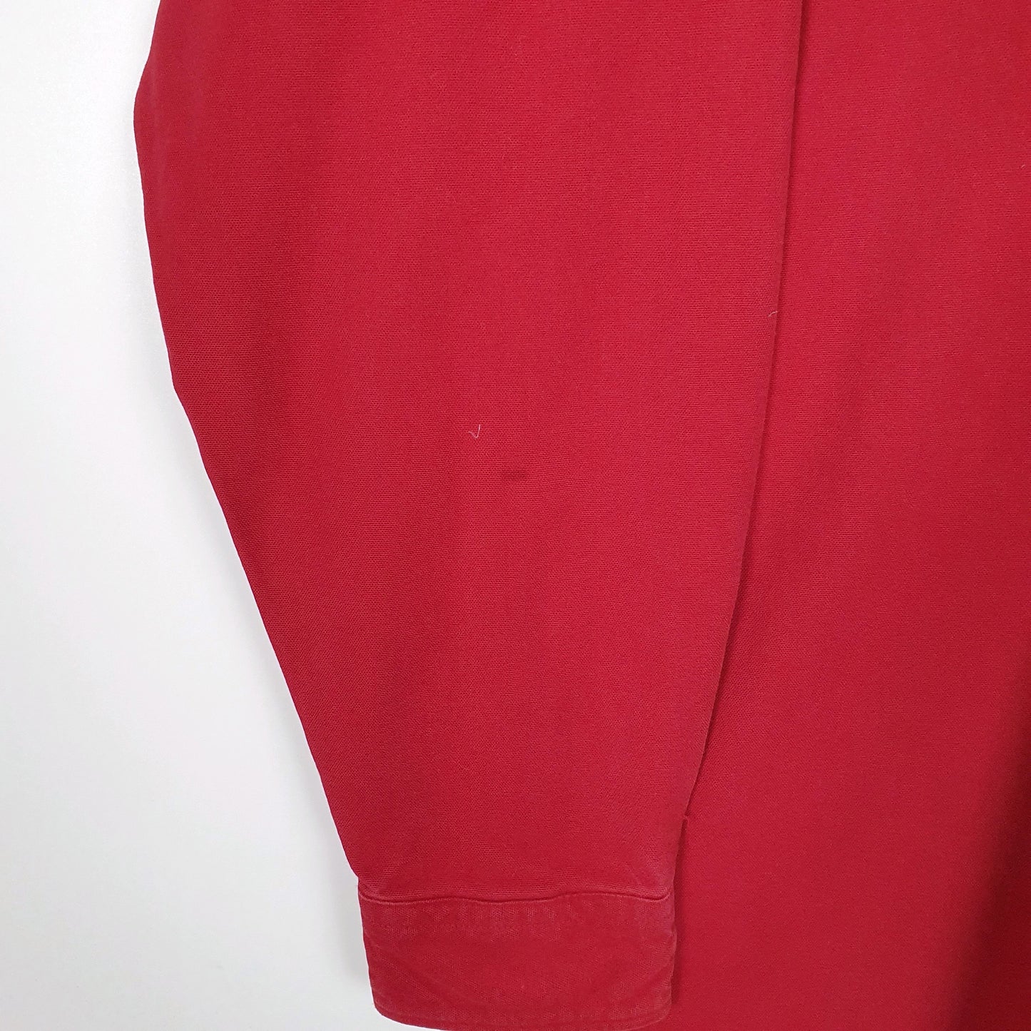 Mens Red L.L.Bean Thick Chamois  Shirt