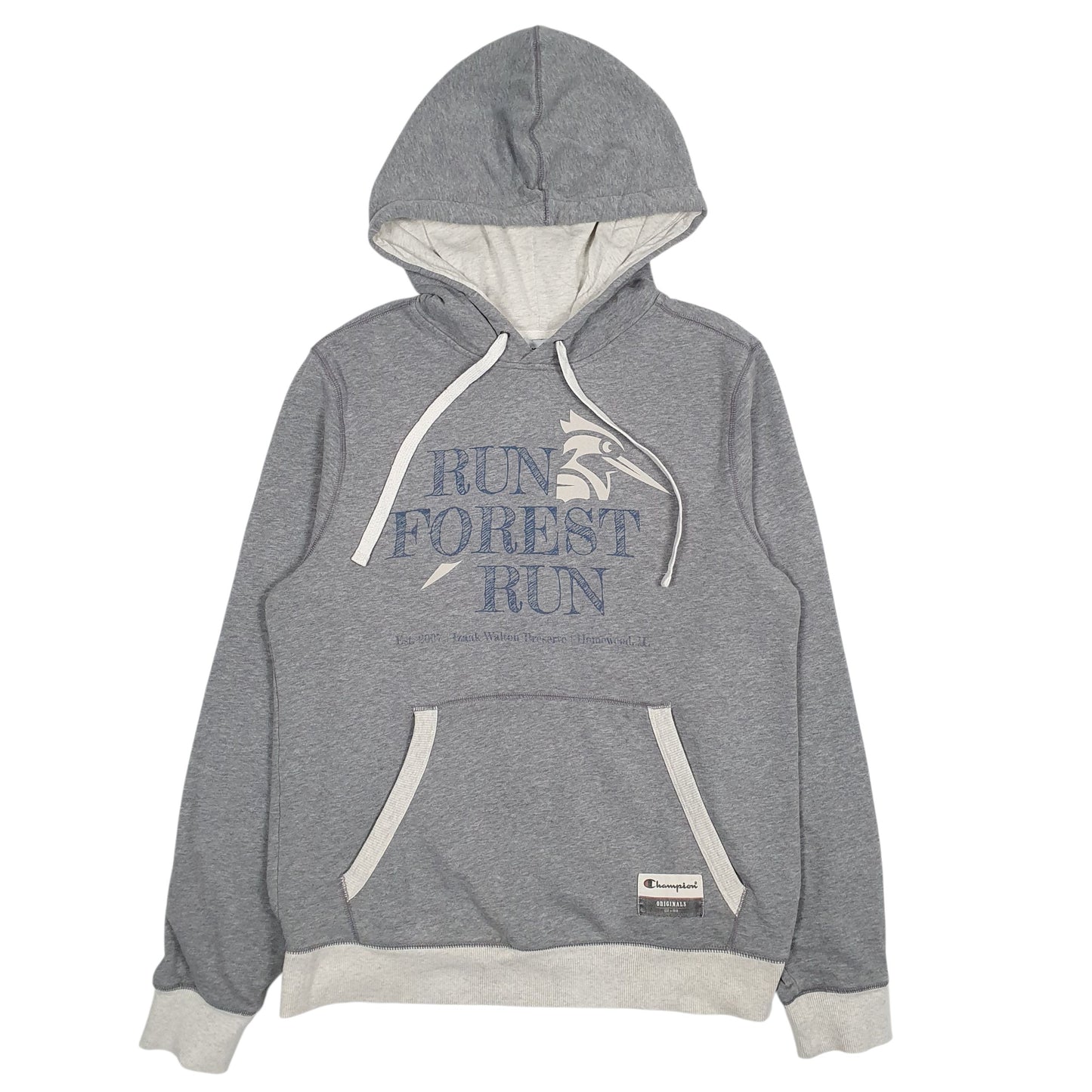 Mens Grey Champion  Hoodie Jumper