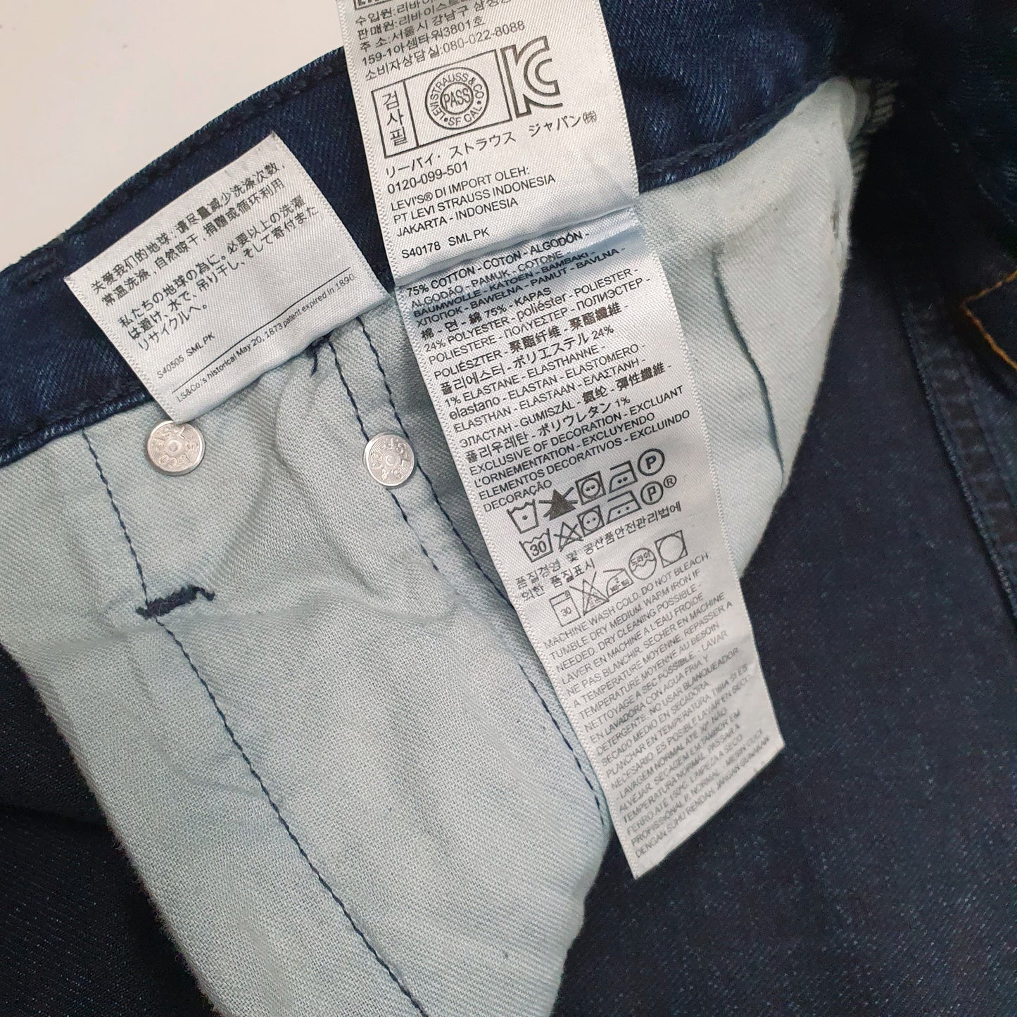Mens Blue Levis Stretch  Jeans