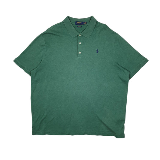 Mens Green Polo Ralph Lauren Classic Fit Short Sleeve Polo Shirt