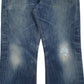 Mens Blue Levis Distressed  Jeans