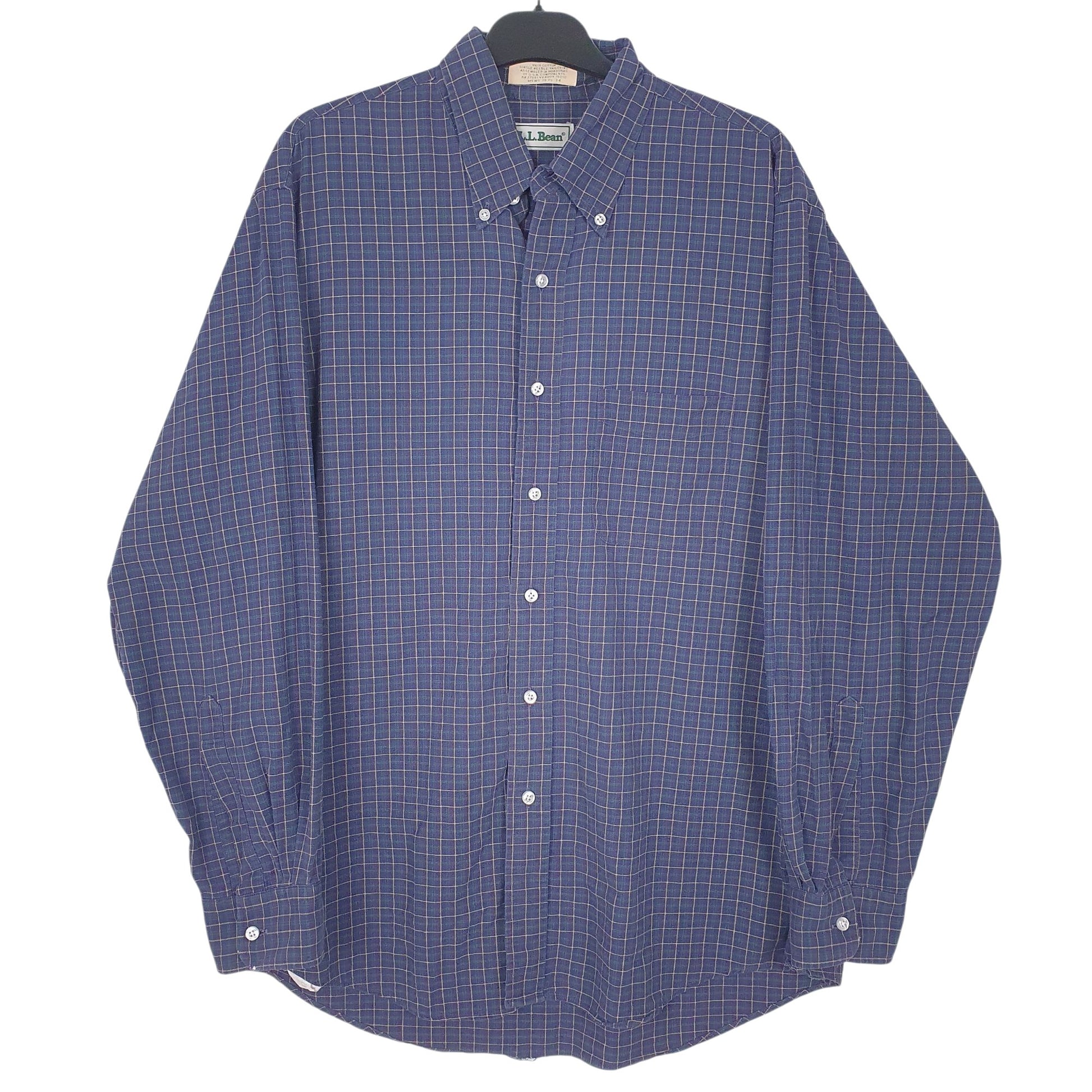 Mens Navy L.L.Bean  Long Sleeve Shirt