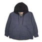 Mens Navy Wrangler Fleece Lined Hoodie  Coat