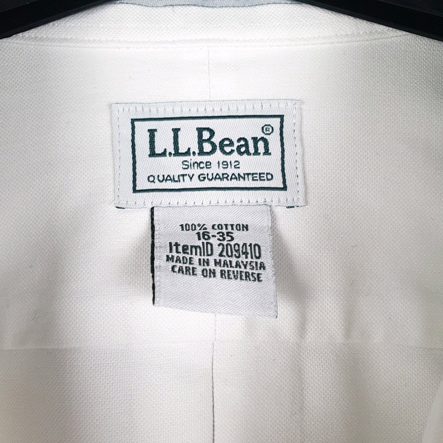 Mens White L.L.Bean   Shirt