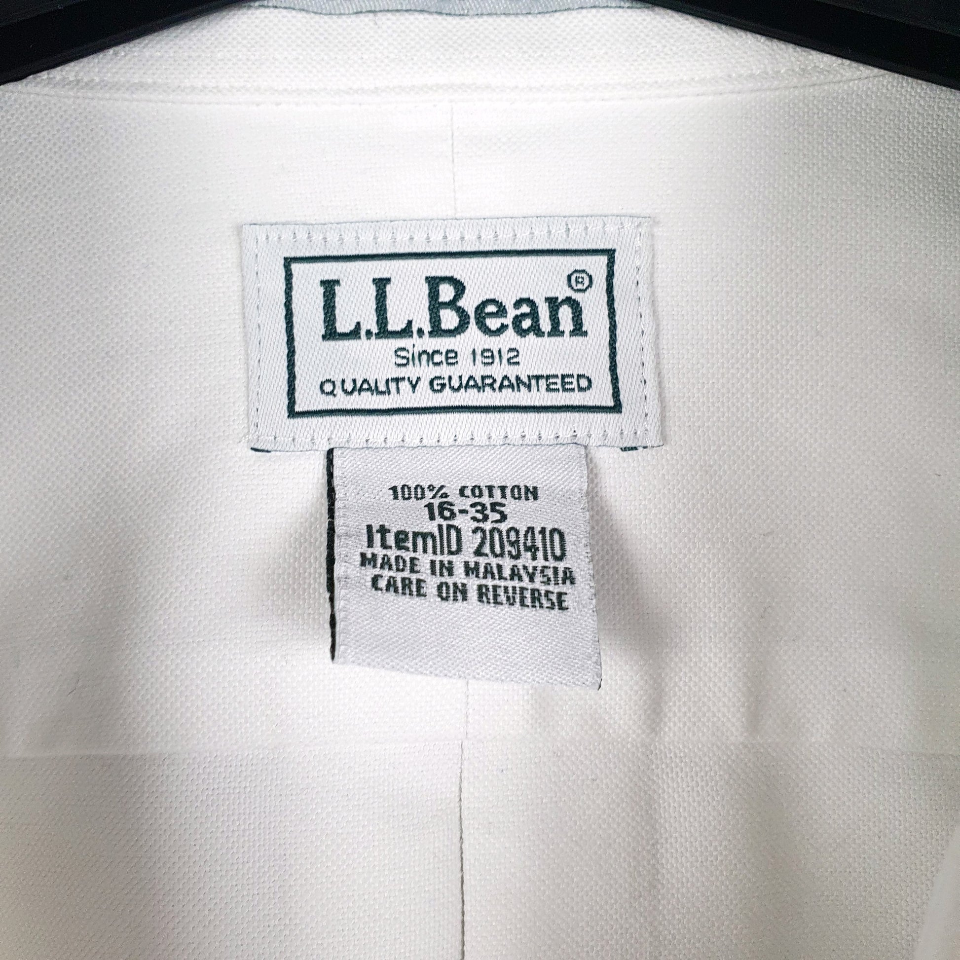 Mens White L.L.Bean   Shirt