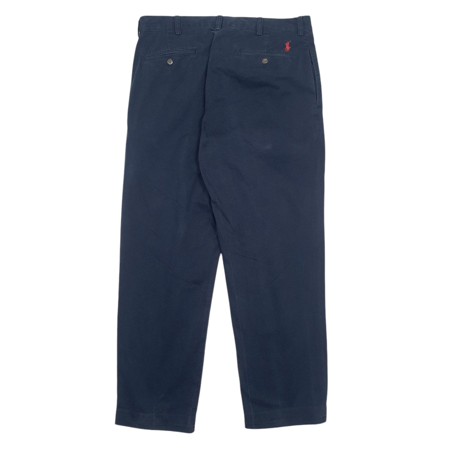 Mens Navy Polo Ralph Lauren Ethan Pant Double Pleated  Trousers