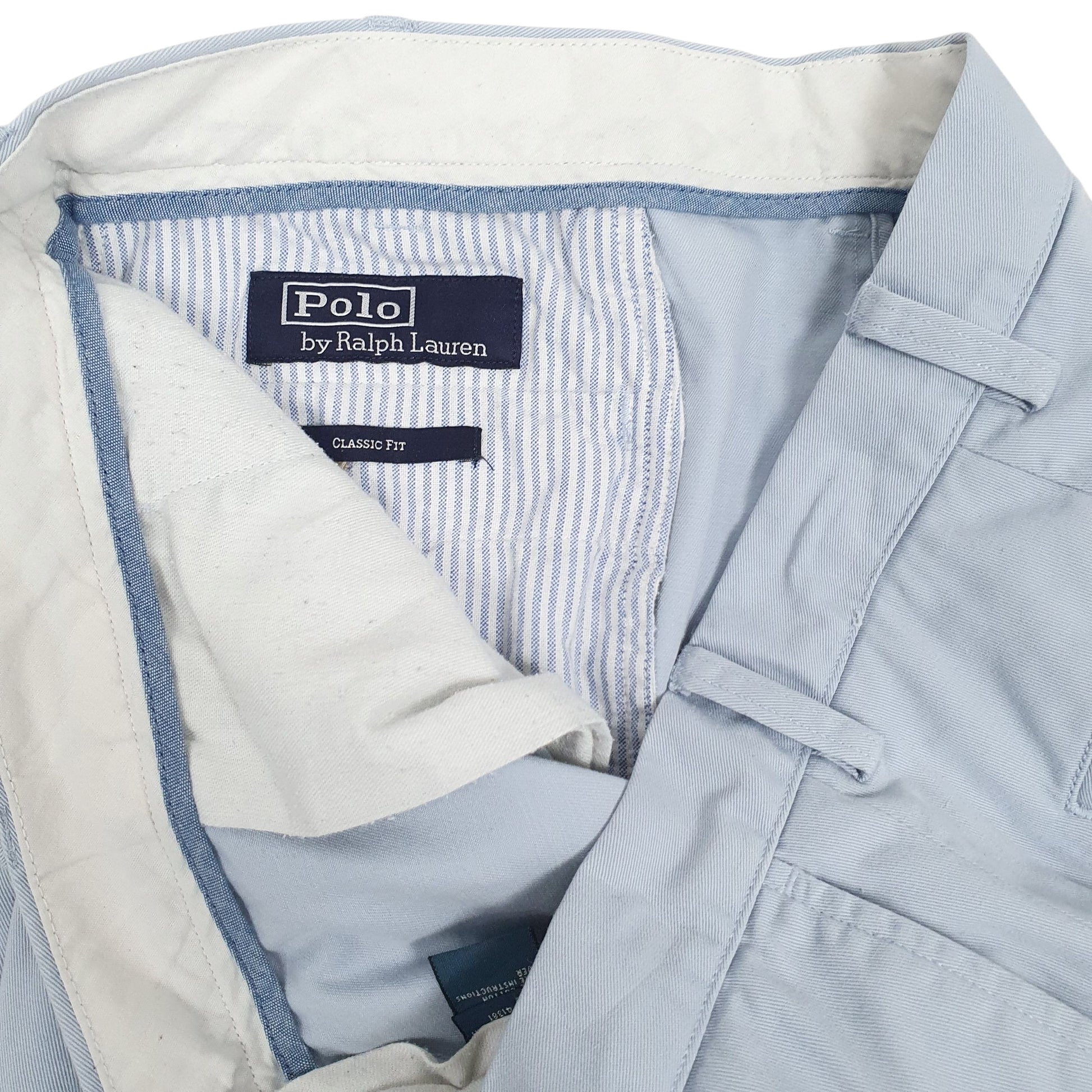 Mens Blue Polo Ralph Lauren Classic Fit  Trousers