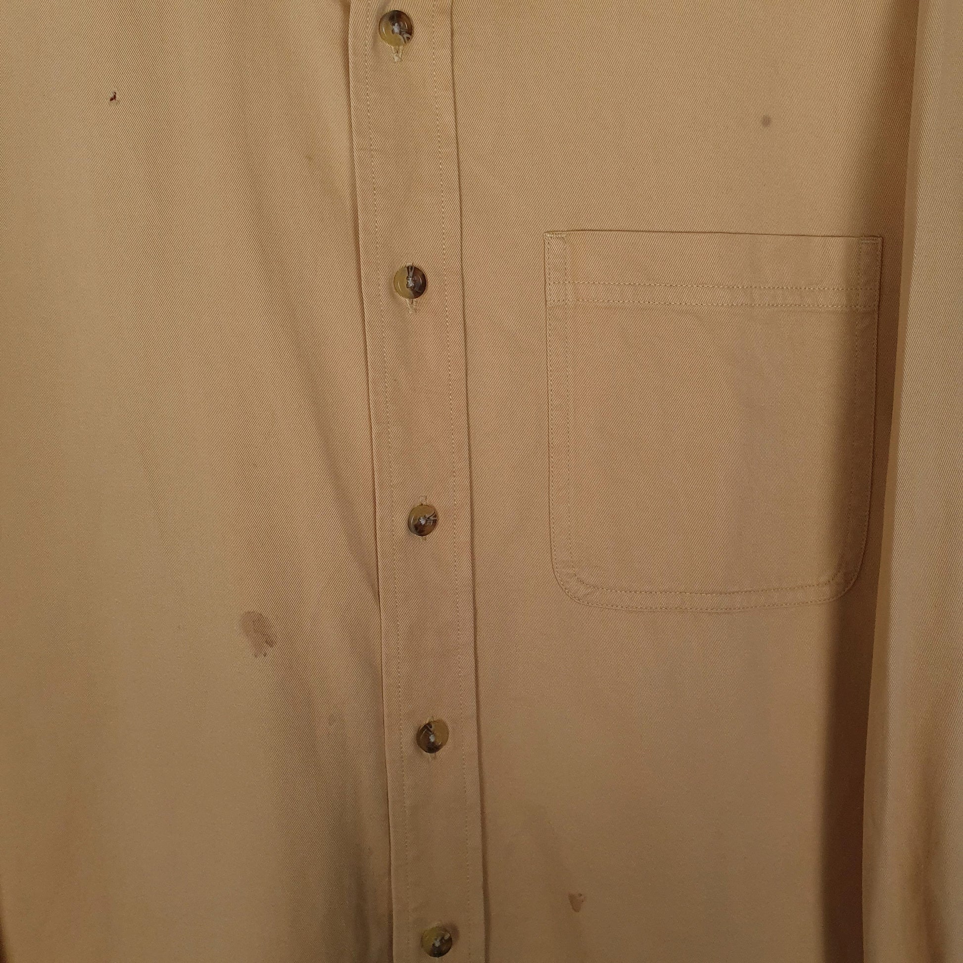 Mens Yellow L.L.Bean   Shirt