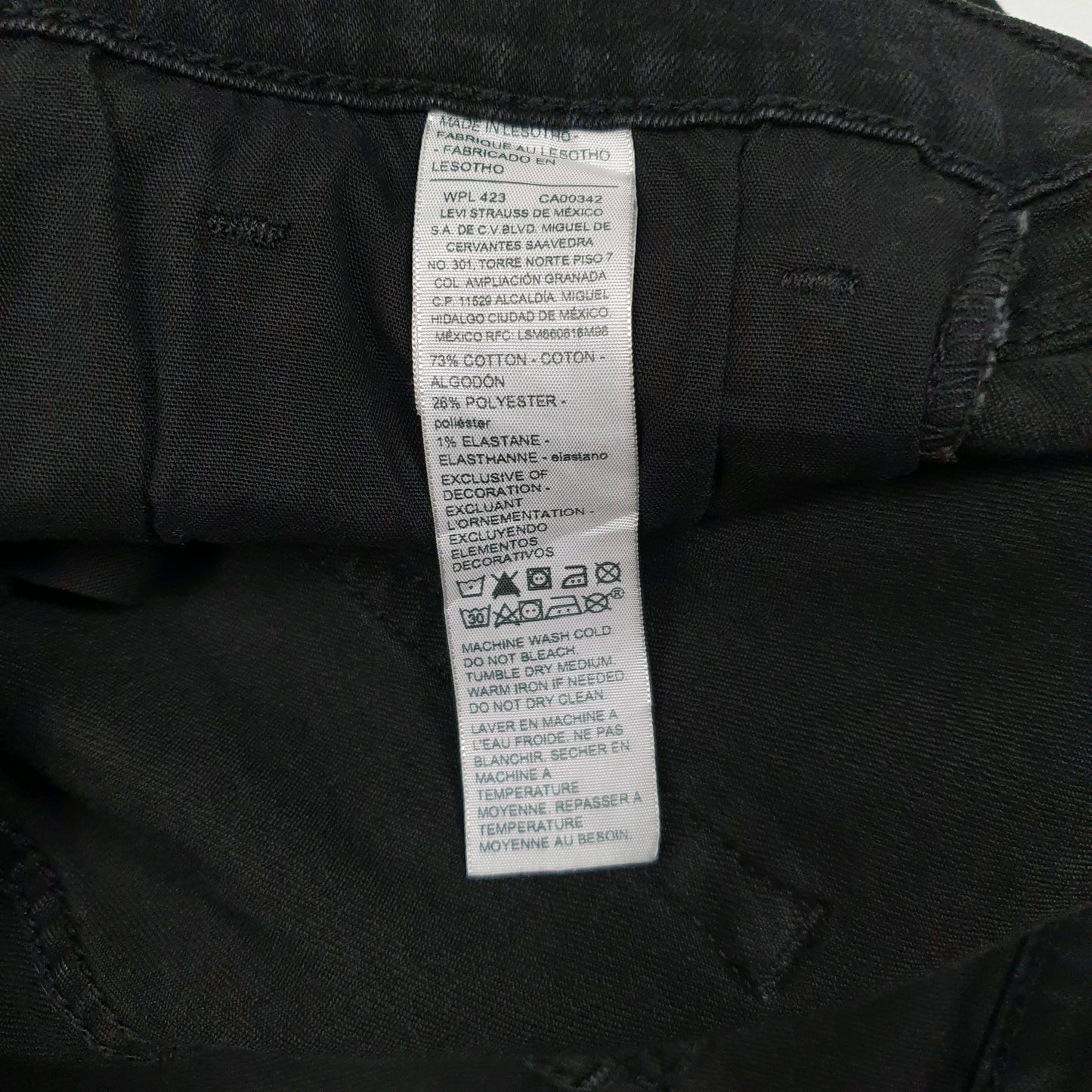 Mens Black Levis Stretch  Jeans