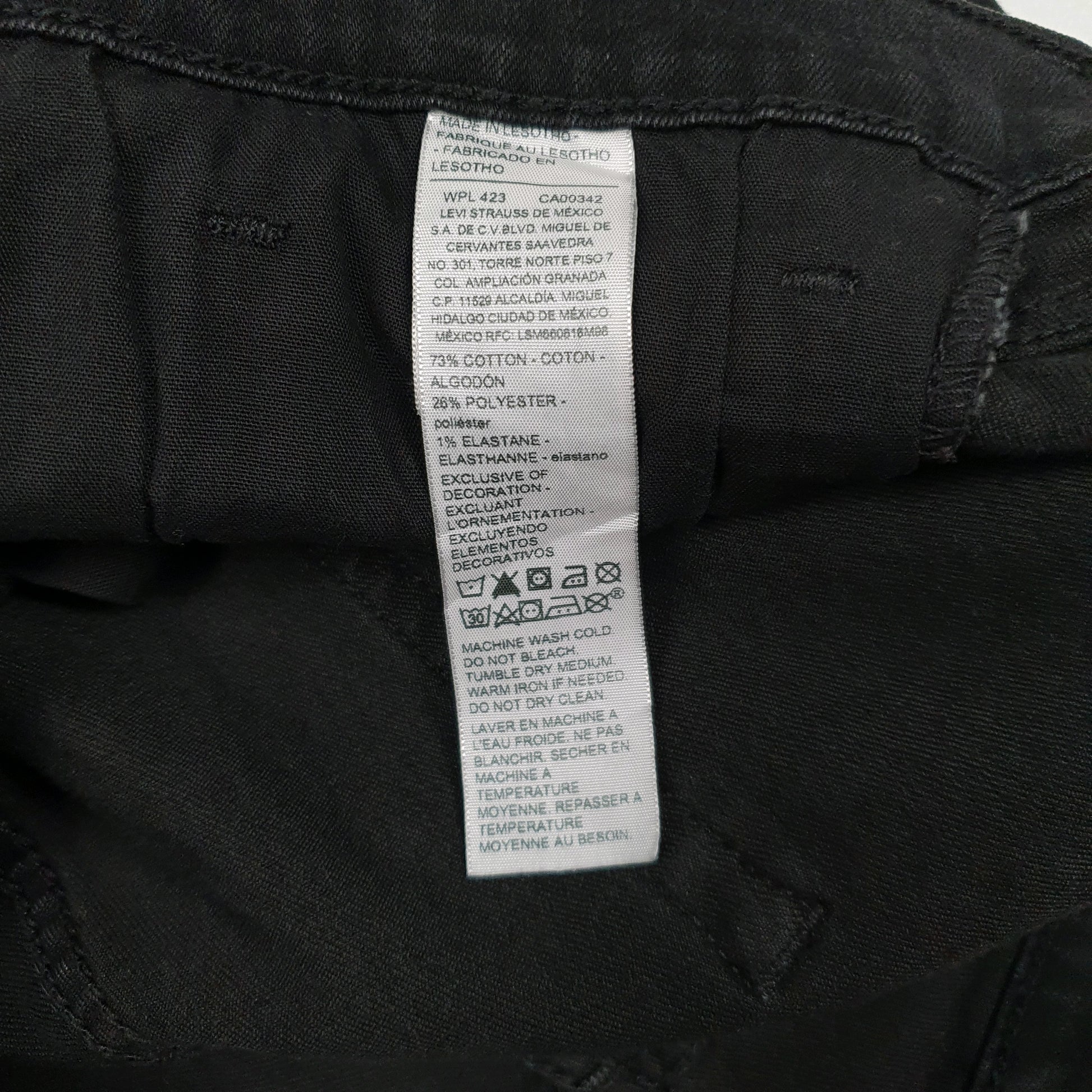 Mens Black Levis Stretch  Jeans