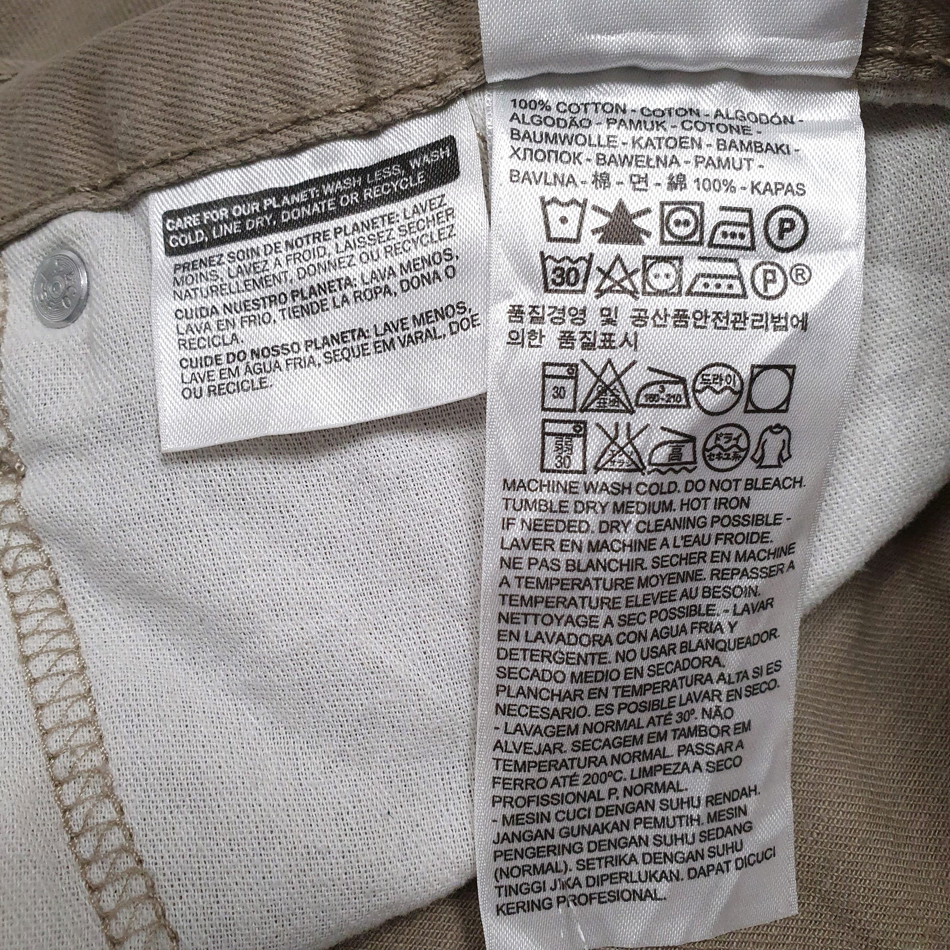 Mens Brown Levis   Trousers