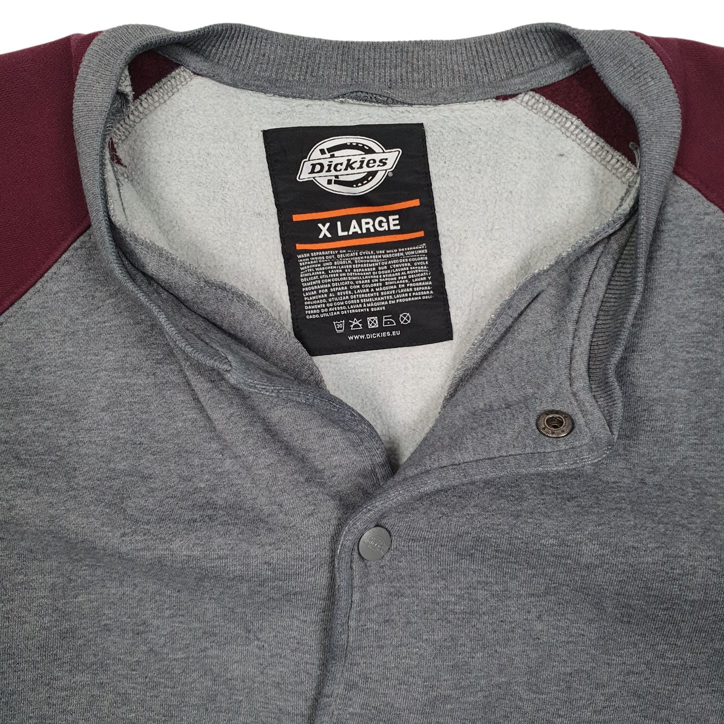 Mens Grey Dickies  Full Zip Jumper